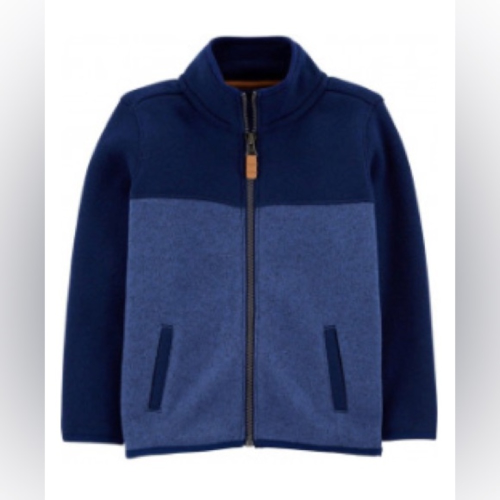 Carter's Navy and Blue Fleece Kids Jacket Boys Size 10